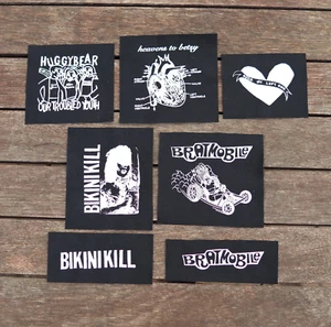 Riot Grrrl Patches - Bikini Kill, Bratmobile, Heavens to betsy, 7 year +more - Picture 1 of 12