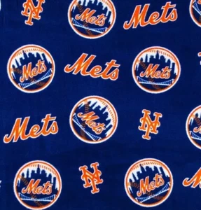 MLB New York Mets Fleece Fabric /NEW 2-yard piece / Free Shipping - Bild 1 von 2
