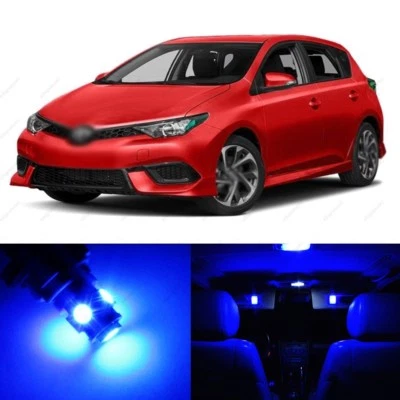 10 x 蓝色 LED 车内灯套装适用于 2016 - 2017 年丰田 Scion iM + PRY 工具 — 第 1/4 张图片