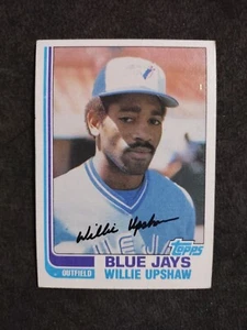 Tarjeta de béisbol 1982 Topps #196 Willie Upshaw Toronto Blue Jays - Imagen 1 de 2