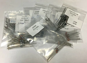  ECG NTE 135A 136A 137 137A 140A 142A 143A  145A 146A 149A 1W Zener Diodes   - Picture 1 of 13