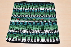 Handmade/handwoven from Guatemala - pillow cover in green tones (2 of 2) - Picture 1 of 3