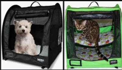 NIP SturdiShelter Car-Go Small Pet Pop Up Kennel Travel Shelter - Image 1 of 4
