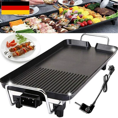 Elektrischer Teppanyaki Grill Tischplatte Grillplatte Barbeque für 1-10 Personen - Bild 1 von 4