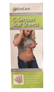 4 Pack Postpartum Silicone Scar Sheets for C-Section Extra-Long (7 inch) - Picture 1 of 2