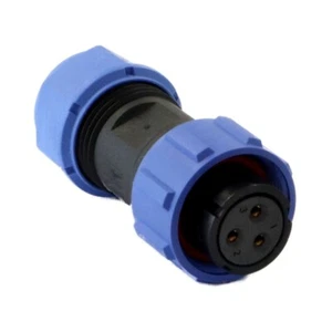 Weipu SP1710/S3-1N - 3 Pin Female Connector IP68 - 10A - 17mm - Solder - Thread - Picture 1 of 6