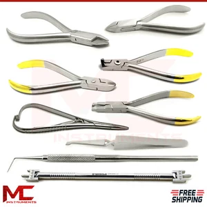 Dental Bracket Adjusting Instruments Orthodontic Pliers Tooth Braces Placing   - Picture 1 of 11