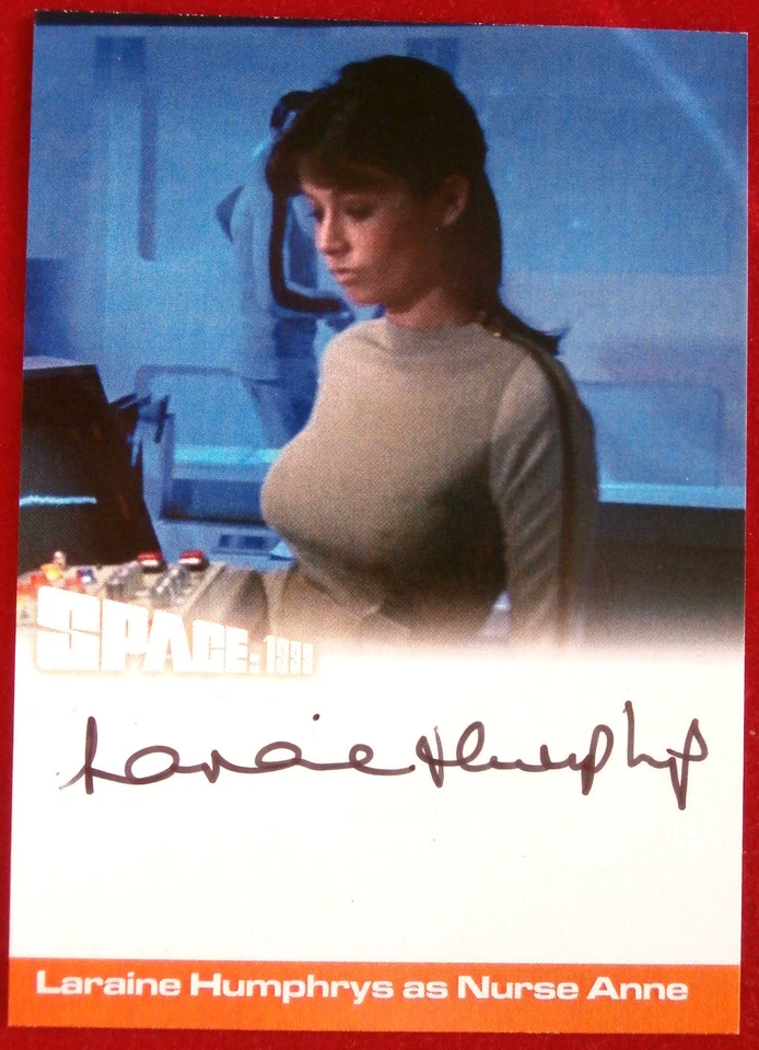 SPACE 1999 - LARAINE HUMPHRYS as Nurse Anne - Personally Signed Autograph Card - Image 1 of 2