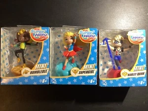 Set of 3 DC Super Hero Girl Mini's, Harley Quinn, Supergirl, Wonder Woman - Picture 1 of 1
