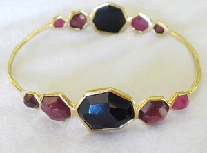 Pulsera IPPOLITA Rock Candy oro amarillo 18k ónix rubí granate - 15,5 gms, 7,8 pulgadas - Imagen 1 de 11