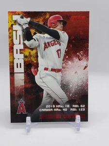 2020 Topps Stadium Club Shohei Ohtani Red Foil Back And Burn - Picture 1 of 2