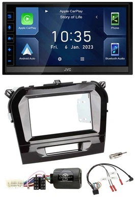 JVC DAB Bluetooth Lenkrad USB 2DIN Autoradio für Suzuki Vitara ab 2015 - Bild 1 von 4