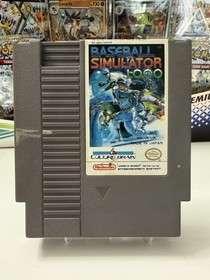 Baseball Simulator 1000 Nintendo NES - Authentic Cart w/ Sleeve. Cleaned/Tested