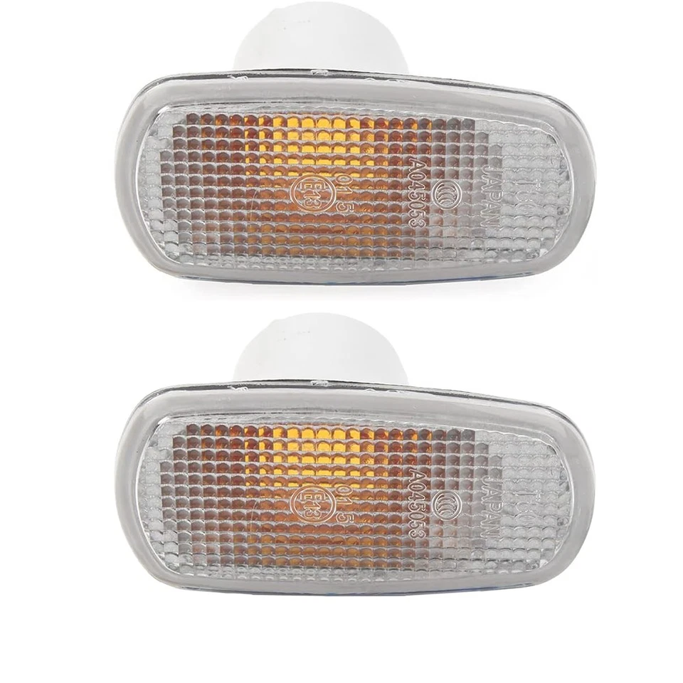 2X Luces indicadoras laterales transparentes para guardabarros para Toyota RAV4 2001-04 Prius 04-09 Foto 1 de 4