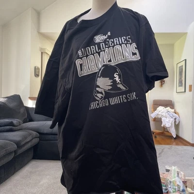 Camiseta Chicago White Sox Campeones Serie Mundial Negra Talla 2 XL Foto 1 de 4