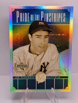 2000 Upper Deck 洋基队传奇乔·迪马乔 #PP3 细条纹骄傲名人堂 — 第 1/2 张图片