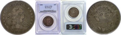 1806 25C Draped Bust Quarter PCGS VF-20 - Image 1 of 3