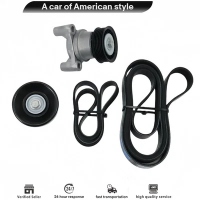 Serpentine Belt Drive Component Kit w/145A Fit Express Silverado Savana Sierra Foto 1 de 4