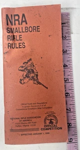Vintage 1999 NRA SMALLBORE RIFLE RULES Guide Safety Booklet Book - Picture 1 of 5