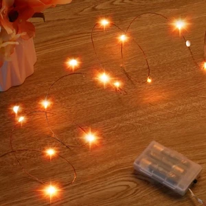 Ariceleo Mini Halloween Fairy Lights Battery Operate, 1 Pack Copper Wire Nigh... - Picture 1 of 7