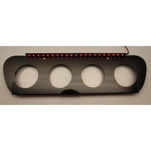 Black Exhaust Filler Plate w/Red LED for 2014-2019 Corvette Z06/GS w/NPP Exhaust - Picture 1 of 3