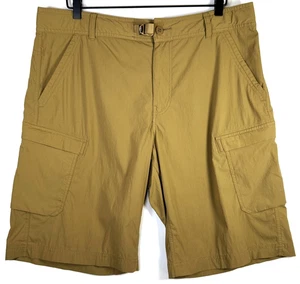 REI Co Op Cargo Shorts Mens 38 Tan Relaxed Fit Nylon Hiking Outdoor Utility - Picture 1 of 17
