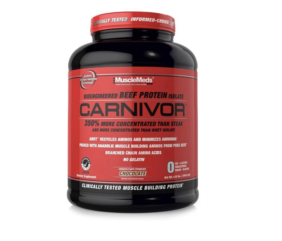 Musclemeds Carnivor Bioingeniería Proteína de Carne Aislada Choco Mantequilla de Cacahuete 4 Lbs Foto 1 de 4