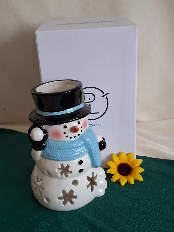 PartyLite Teelichthalter Winter Fun Snowman, neu OVP  - Bild 1 von 1