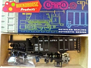 HO Roundhouse 1446 B&O 2 Bay Covered Hopper 407 Kit Brand New Old Stock LowShip - Picture 1 of 3