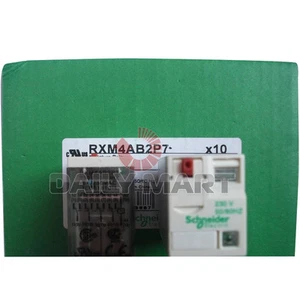 10PCS New Schneider RXM4AB2P7 General Purpose Relay Zelio RXM Series 4PDT Power - Picture 1 of 3