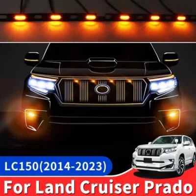 For 2014-2023 Toyota Land Cruiser Prado 150 Accessories front grill LED Lamp - Image 1 of 4