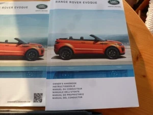 RANGE ROVER EVOQUE OWNERS PACK HANDBOOK MANUAL + WALLET 2015-2018, 2016 ISSUE - Picture 1 of 4