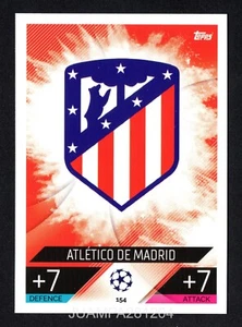 TEAM BADGE #154 ATLETICO DE MADRID 2022/23 CROMO UEFA MATCH ATTAX 22/23 TOPPS - Picture 1 of 2