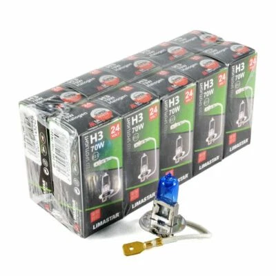 H3 24V 70W Xenon White Halogen Headlight Bulbs 6000k HGV Truck - Image 1 of 4