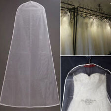 White Wedding Dress Bridal Gown Garment Protector Dustproof Cover Storage Bag