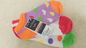 Kids girl's socks, Ages 5-8, Colors & fun patterns, 3 pairs, New with Tags - Picture 1 of 5