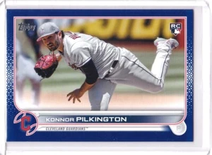 Konnor Pilkington ROYAL BLUE ROOKIE CARD 2022 Topps Update US304 Cleveland - Picture 1 of 2