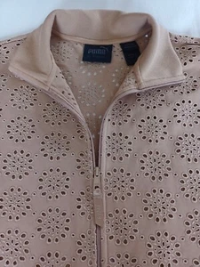 FENTY BY PUMA ( RHIANNA) TAN OVERSIZED ZIP UP JACKET WITH POCKETS SIZE 8. As New - Picture 1 of 12