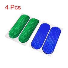 4Pcs Blue Green Reflective Safety Warning CarSelf-adhesive Reflector Sticker