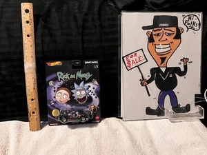 HOT WHEELS Premium SUPER VAN Rick & Morty Pop Culture 2020 Adult SwimRR TIRES🚗 - Picture 1 of 6