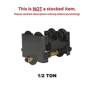 R&M RPT500 PUSH TROLLEY - 1/2 TON CAPACITY (2.00 - 8.00 IN. FLANGE RANGE) - Picture 1 of 2