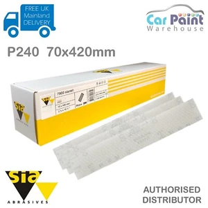 Sia Abrasives 7900 SIANET NET P240 H&L lange Schleifstreifen 70x420 mm 50 Stck. Block - Bild 1 von 5