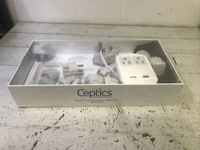 *READ* Ceptics World Travel Adapter Kit | 2 USB + 2 US Outlets - 13 Adapter Set - Image 1 of 4