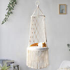 Macrame Cat Hammock Swing Bed Tassel Woven Hanging Pet Cat Nest Basket Tapestry