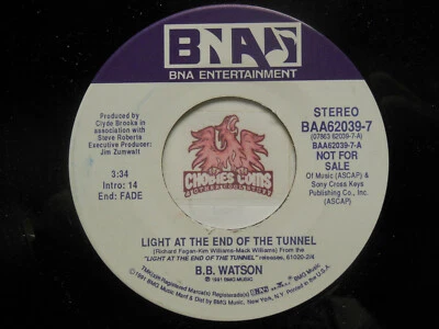 B.B. WATSON: Light At The End Of The Tunnel / Same, 45 RPM NM (Y4)  - Image 1 of 2