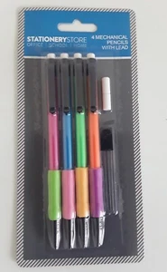 4 Pack Mechanical Pencils With Lead& Rubber - Picture 1 of 3