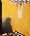 ALLEN JONES mounted vintage repro print 14 x 11