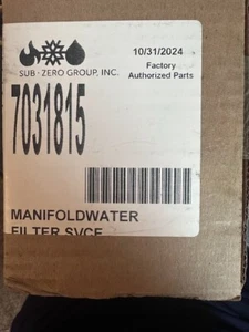 SUB ZERO MANIFOLD WATER FILTER/GENUINE PART/BRAND NEW - Picture 1 of 1