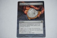 Amulet of Vigor Altered from Worldwake X1 MTG Magic D Hand Painted Extended Art