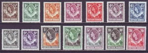 Northern Rhodesia 1953 SC 61-74 MH Set - Picture 1 of 2